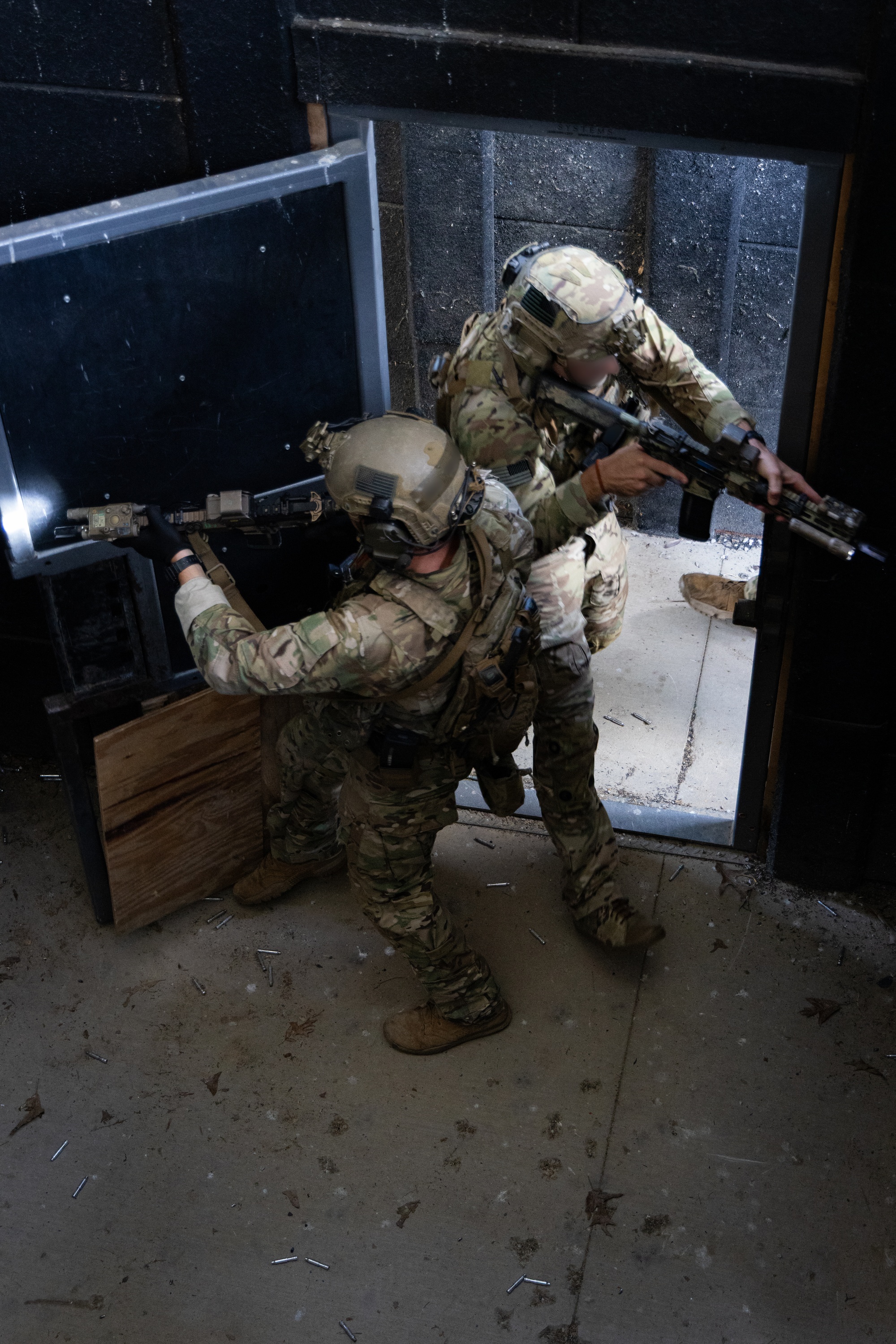 Special Forces personnel conducting close-quarter battle training